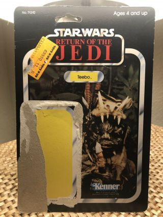 Vintage Star Wars Teebo Ewok Cardback For Return Of The Jedi Action Figure