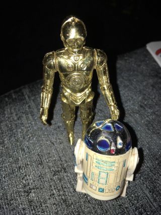Vintage Star Wars C3po & R2d2 Figures 1977 1st Issues 1970s