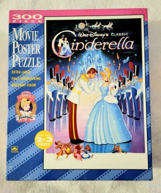 Movie Poster Puzzle Walt Disneys Cinderella 300 Piece Puzzle