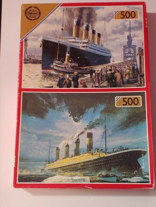 Vintage Titanic 2 In 1 Jigsaw 500 Piece Puzzles
