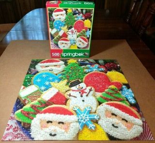 Springbok 500 Piece Jigsaw Puzzle Cookies And Christmas 34 - 02517