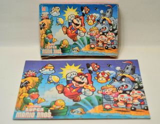 Vintage Nintendo 1988 Mario Bros Jigsaw Puzzle 60pcs Milton Bradley