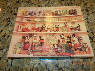 Rare Vintage Golden Mickey Mouse Disney 550 Character Treasury Jigsaw Puzzle