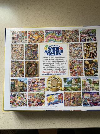Two White Mountain 1000 Piece Puzzles: A Day At The Beach and Exotic Travels 3