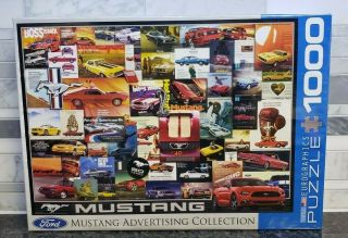 Eurographics Ford Mustang Vintage Ads Jigsaw Puzzle (1000 Piece)
