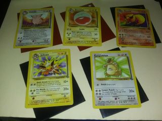 [lot 16] Jungle Set Non Holo Rare Pokemon Cards (17 - 32) Exc - Near