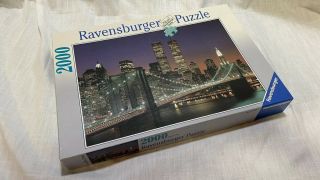 Ravensburger " York City: Brooklyn Bridge And Manhattan " 2000 Piece Puzzle