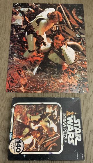 Vintage Star Wars 140 Piece Puzzle 1977 Trapped In The Trash Compactor Complete