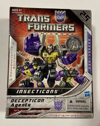 Transformers Universe Insecticons 25th Anniversary.