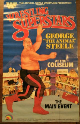 Vintage 1985 WWF Wrestling Superstars Posters George Steele Freddie Blassie 2