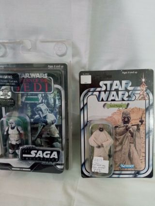 Hasbro Star Wars Saga Legends Biker Scout Action Figure With A Sand People