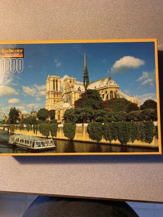 Vintage Kodacolor,  Notre Dame,  Paris,  France 1000 Piece Puzzle