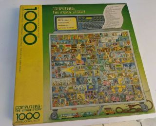 Springbok Puzzle Computers The Inside Story 1000 Piece Vintage 1983
