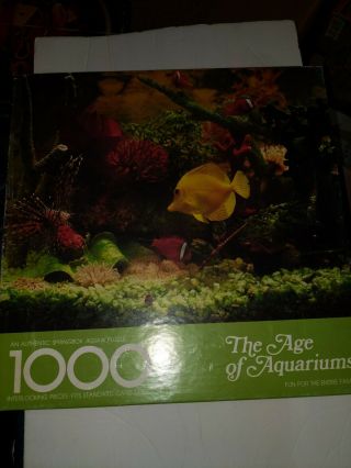 Vintage Springbok Jigsaw Puzzle Age Of Aquariums 1000 Piece 1977