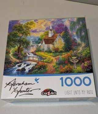 Cra - Z - Art 1000 Pc Jigsaw Puzzle By Abraham Hunter Light Unto My Path