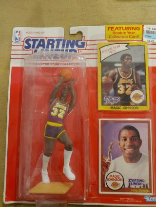 Vintage 1990 Nba Slu Starting Lineup Los Angeles Lakers Magic Johnson