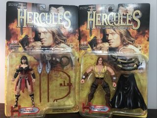 1996 Nib Hercules The Legendary Journeys Dual Sword Action Figure & Xena Ii