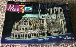 Notre Dame Cathedral Paris France 952 Piece 3d Jigsaw Puzzle Puzz3d