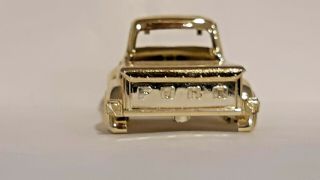 Vintage AFX TEST SHOT 56 Ford Pick - up GOLD CHROME PLATED Rare Aurora HO Slot car 4