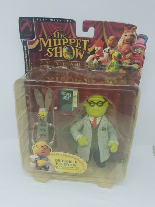 2002 Palisades 25 Years Toy Jim Henson The Muppet Show Dr Bunsen Figure Honeydew