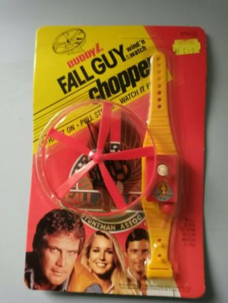 Wow Look Rare Vintage Fall Guy Lee Majors Chopper Buddy L Helicopter Toy 1980 
