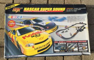1998 Tyco Nascar Sound Slot Car Race Set 37574 Complete With Cars