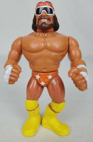 Wwf Hasbro The Macho Man Randy Savage Series 1 Wrestling Figure 1990 Wwe Custom