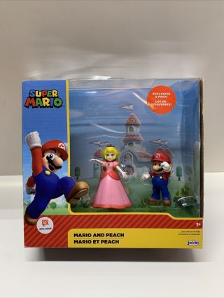 Nintendo Mario & Princess Peach Diorama Action Figures Walgreen Exclusive