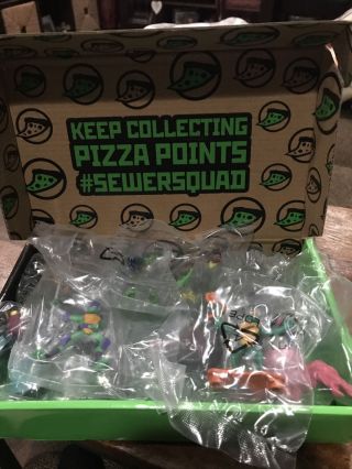 Rise Of Teenage Mutant Ninja Turtles Mini Figures - 10 Piece Set W Sewer Squad Box