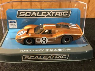 Scalextric 1967 LeMans 24Hrs Ford GT40 MK4 3 Andretti & Bianchi C3951 Rare HTF 2