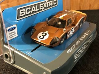 Scalextric 1967 LeMans 24Hrs Ford GT40 MK4 3 Andretti & Bianchi C3951 Rare HTF 3