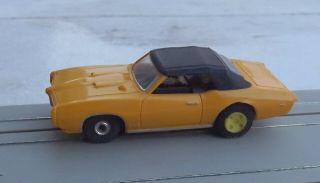 Aurora Afx Slot Car 1969 Pontiac Gto Judge Convertible Orange