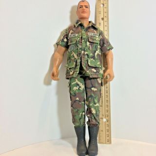 Vintage 1992 Hasbro Gi Joe Grunt Doll Face Scar Military Action Figure C - 022b