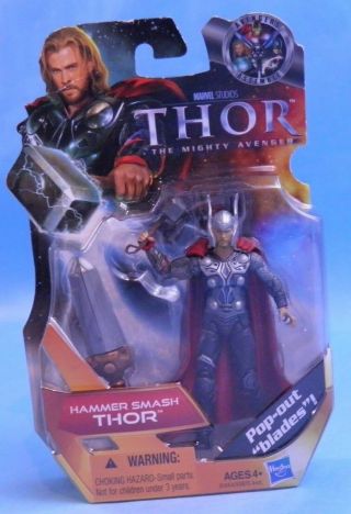 Hasbro Marvel Studios The Mighty Avenger Hammer Smash Thor Action Figure