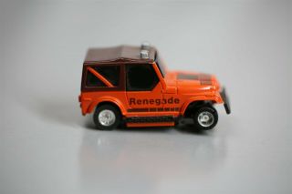 Vintage Ho Scale Tyco Orange Jeep Renegade Slot Car 6365 2nd One Listed