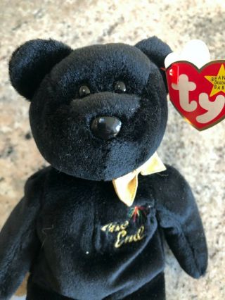 Ty Beanie Baby The End 1999 Teddy Bear With Tag Errors