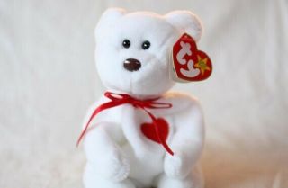 Rare Retired 1993/1994 Ty Beanie Baby Valentino With All Major Errors