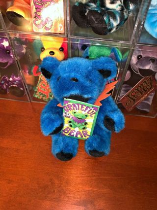 Blue/orange Jointed Grateful Dead Plush Bear W/tags Liquid Blue 