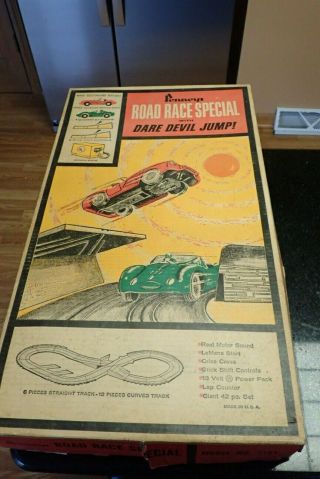 Vintage Penneys Road Race Special W/ Dare Devil Jump Marx Toys 1965 Model 7181