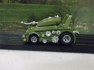 AFX Peace Tank with a RARE 4 gear chassis never on a track 2