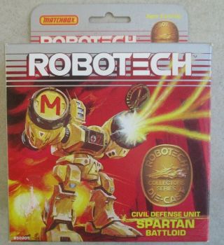 Vintage 1985 Matchbox Robotech Civil Defense Unit Spartan Battloid Figure