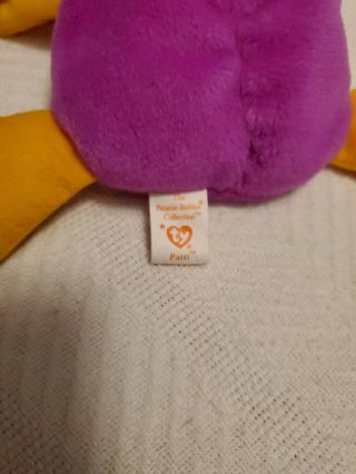 Patti The Platypus 1st Gen extremely rare Ty Beanie Baby 3
