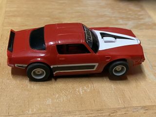 Tyco Ho Scale Red/white/black Pontiac Firebird Turbo Slot Car