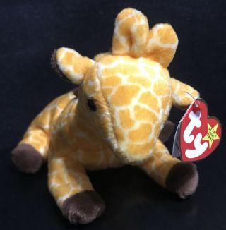 Ty Beanie Babies 1995 Twigs The Giraffe Plush Stuffed Animal Retired "