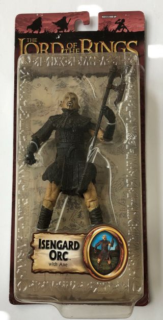 Isengard Orc Action Figure,  Lord Of The Rings,  Two Towers,  Lotr