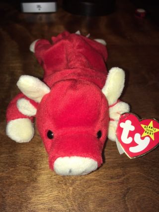 Ty Beanie Baby Snort The Bull Rare Canadian Pvc Owner