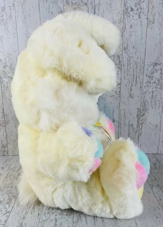 TB Trading Bunny Rabbit Plush Hoppy Hopster Easter Pastel Rainbow Dandee Vintage 2