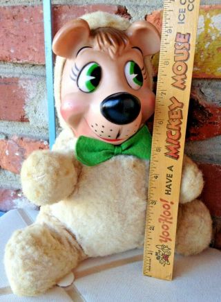 Vintage Rubber Faced Boo Boo Teddy Bear - A Cute Jellystone Buddy Of Yogi Bear