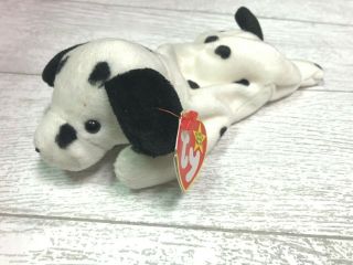 Dotty Dalamatian Dog 4100 Pvc 4th Gen 1996 Retired Ty Beanie Baby Collectible