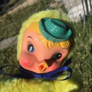 VINTAGE RUSHTON MY TOY RUBBER FACE Duck chick doll 2